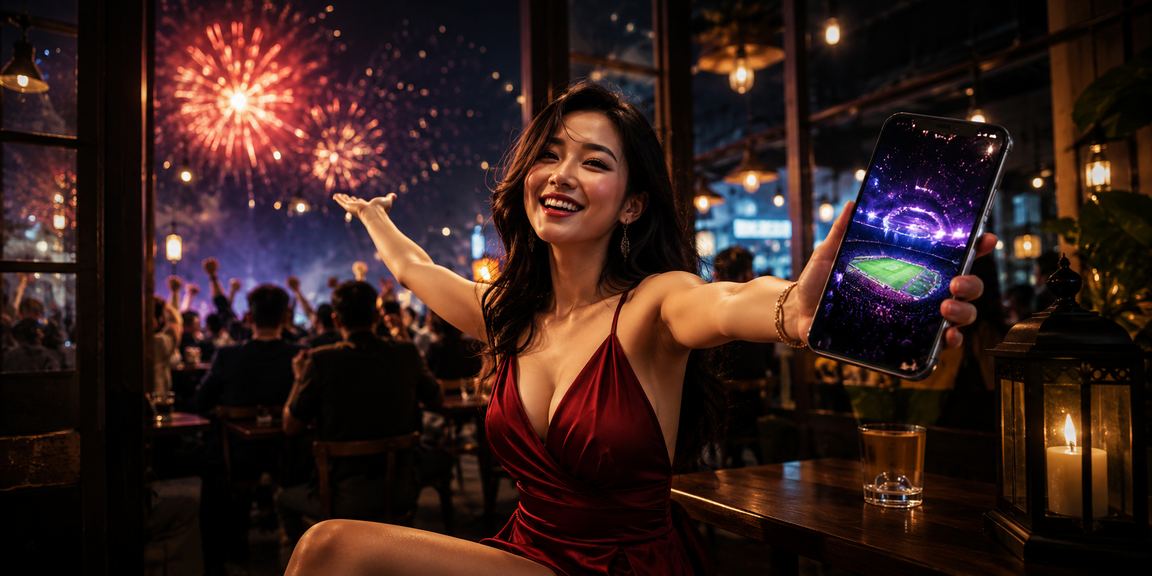 Người dùng theo dõi kèo thể thao tại quán cà phê Hà Nội qua điện thoại