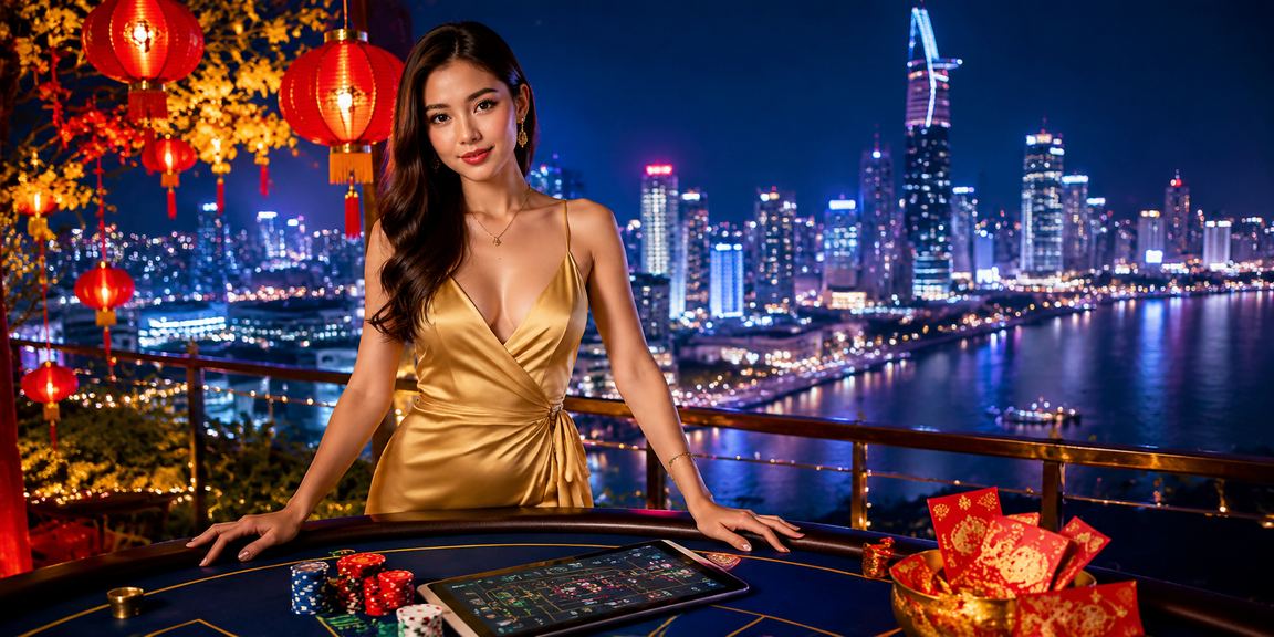 Phong bao đỏ và đèn lồng Tết tại TP.HCM biểu trưng cho ưu đãi lễ hội của i10